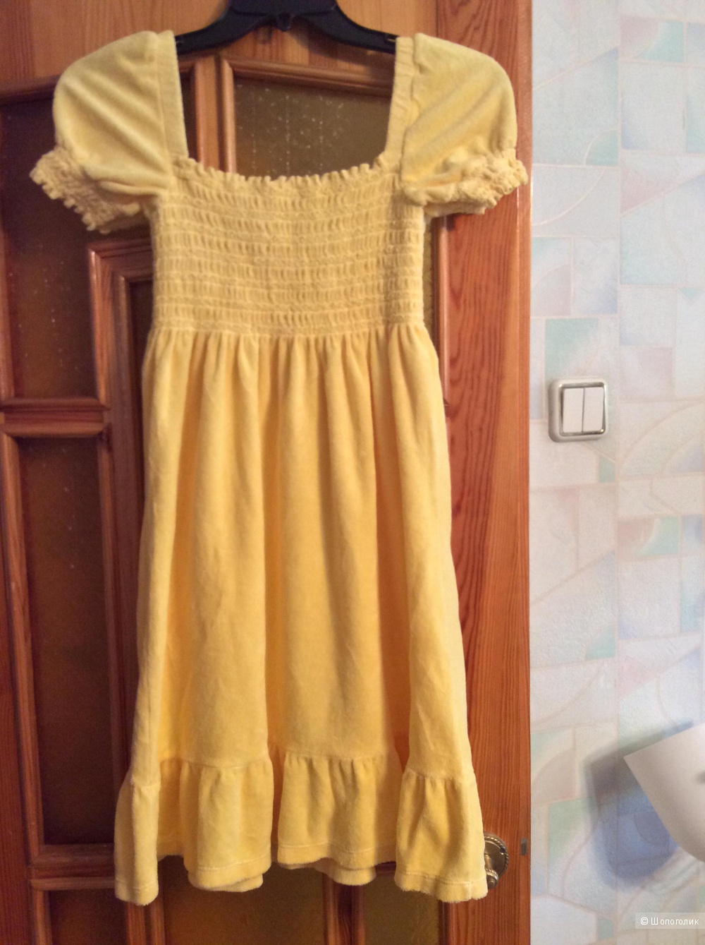 Махровое платье Juicy couture желтого цвета размер S