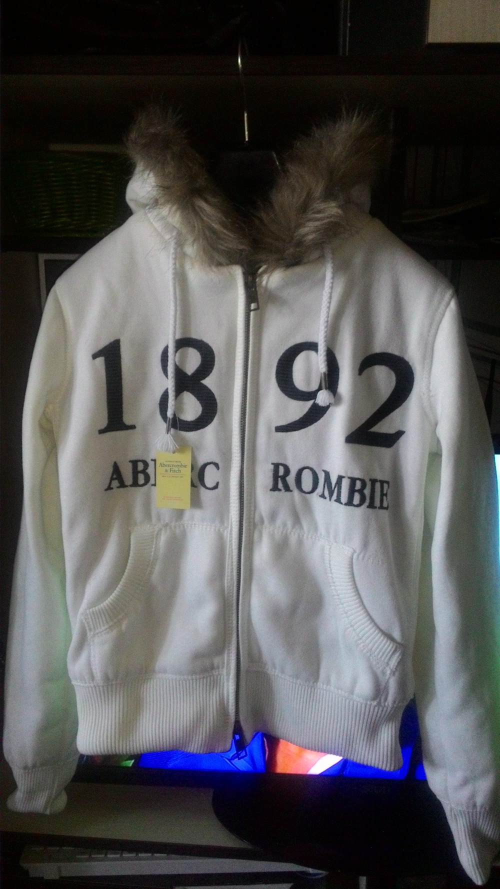 Толстовка (куртка) с мехом Abercrombie р. 42