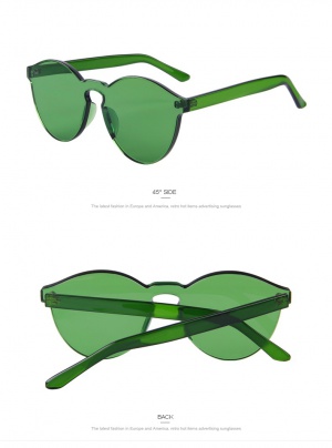 Зеленые солнцезащитные очки