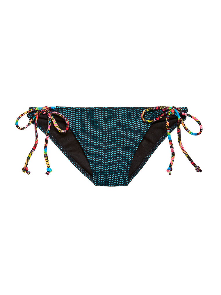 Купальник Victoria's Secret, Teeny triangle top M+Teeny Bikini Bottom M, цвет Modern Geo+Seafoam Dot