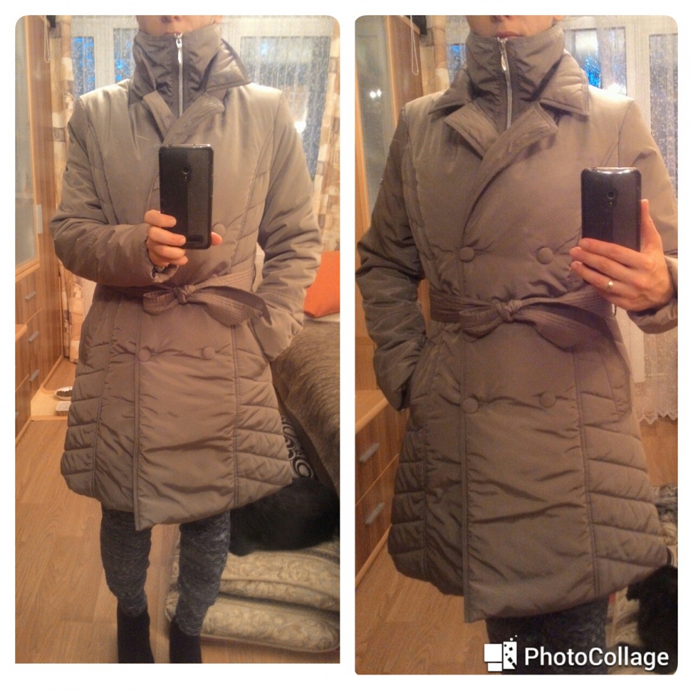 Куртка-пальто утепленная двубортная F5