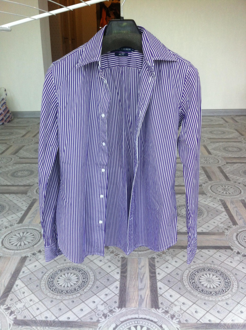 Рубашка Ralph Lauren, фиолетовая в полоску, 6 us