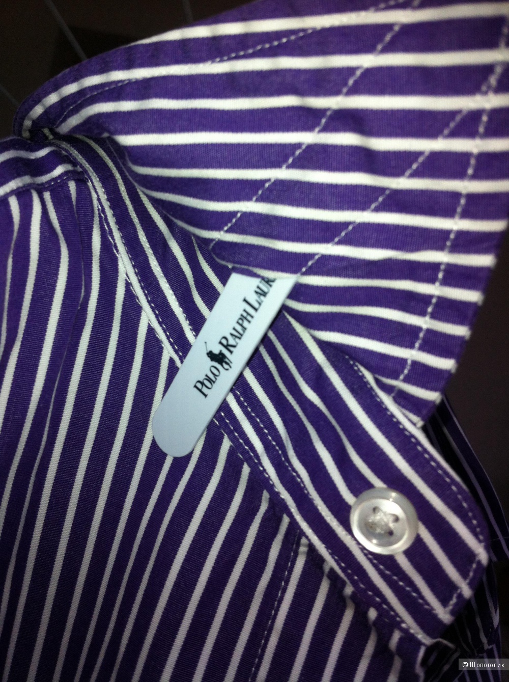 Рубашка Ralph Lauren, фиолетовая в полоску, 6 us