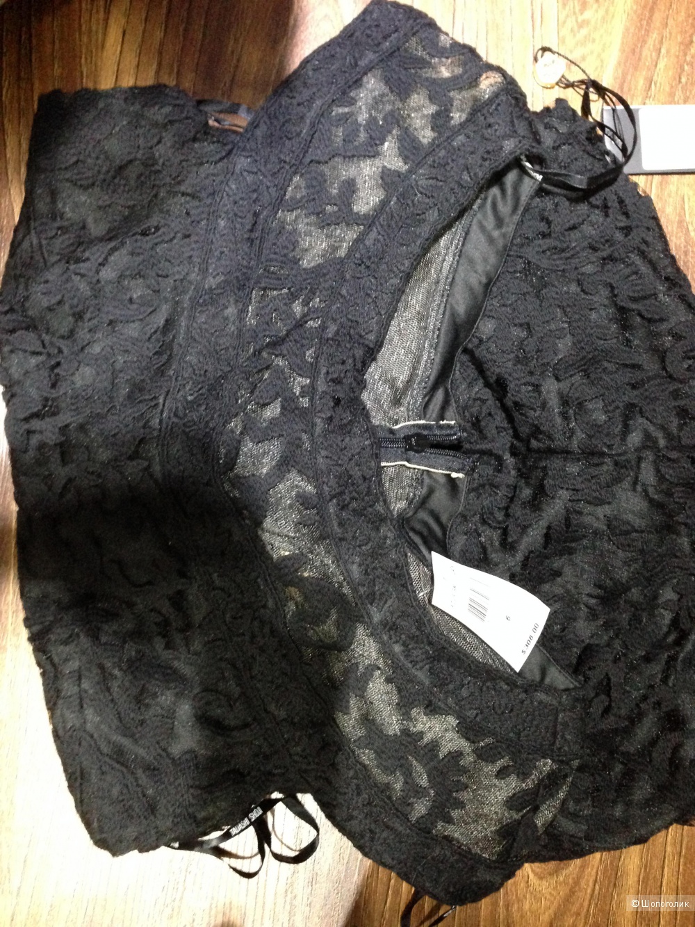 Шикарное платье от Tadashi Shoji из ажурного кружева р.46 и 48 с ценником 308$