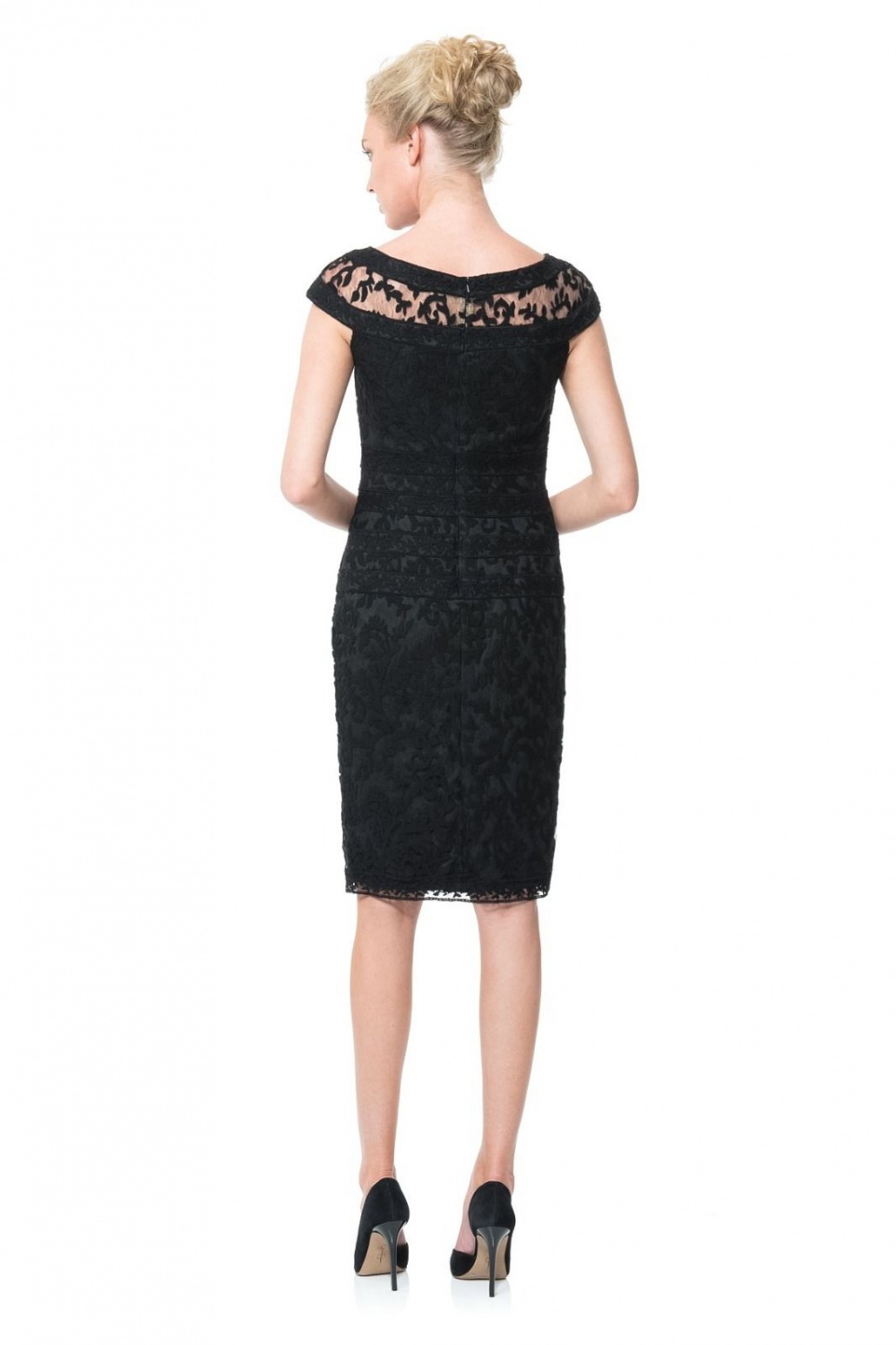 Шикарное платье от Tadashi Shoji из ажурного кружева р.46 и 48 с ценником 308$