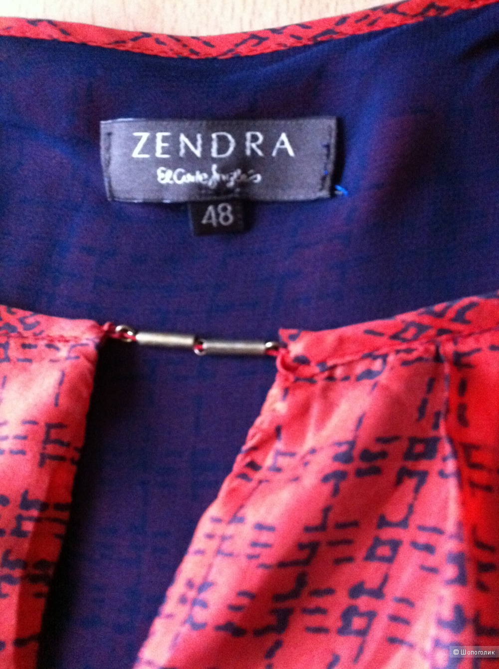 Блузка шелковая Zendra маркировка 48 на 50-52