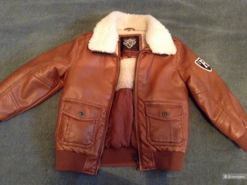 Куртка коричневая стильная размер 110 C&A