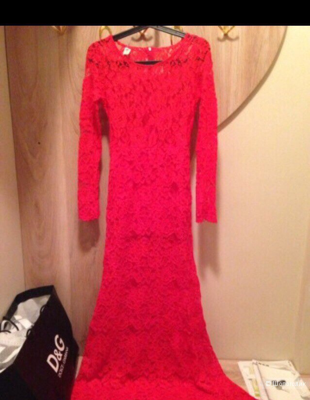 Платье красное вечернее