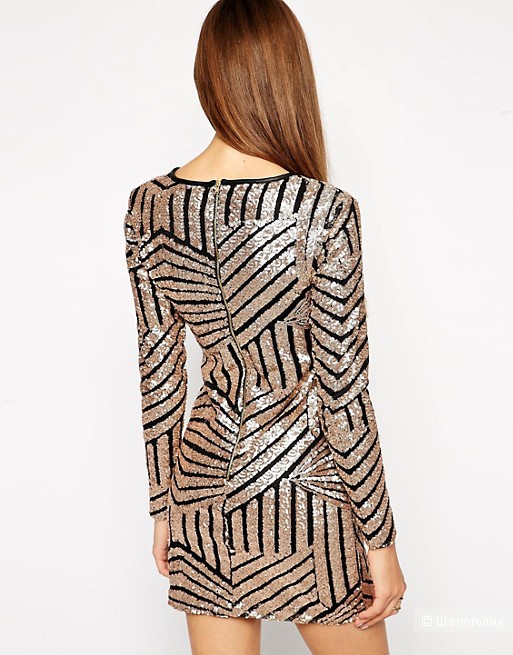 Продам нарядное платье Lashes of London Sequin Long Sleeved Shift Dress.