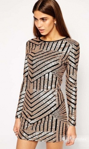 Продам нарядное платье Lashes of London Sequin Long Sleeved Shift Dress.