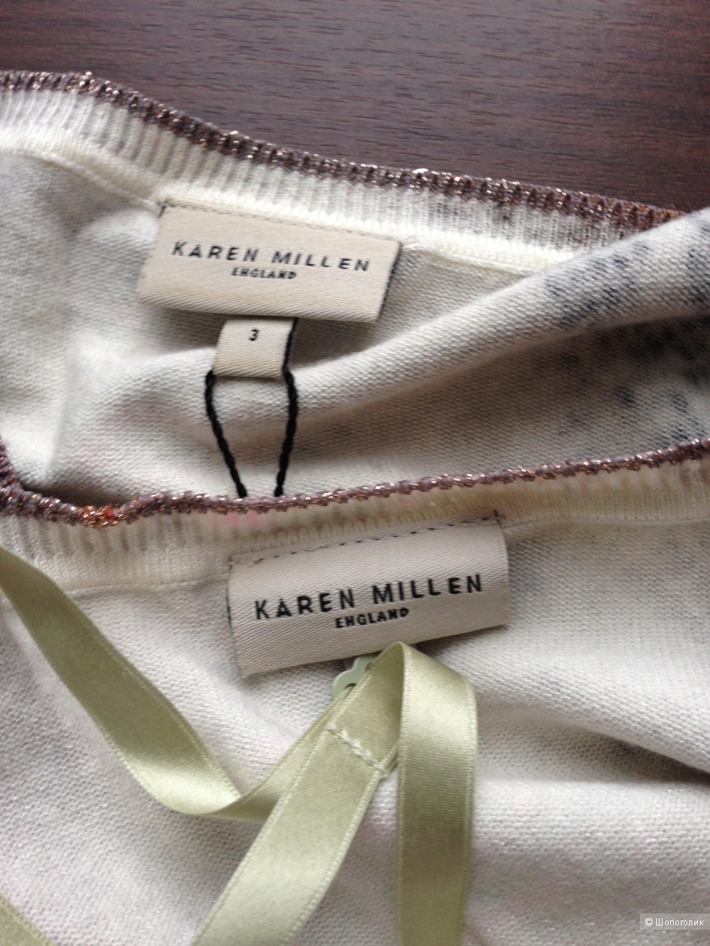 Karen Millen трикотажный костюм-двойка кофта и топ с принтом питона р.44 Новый.Оригинал