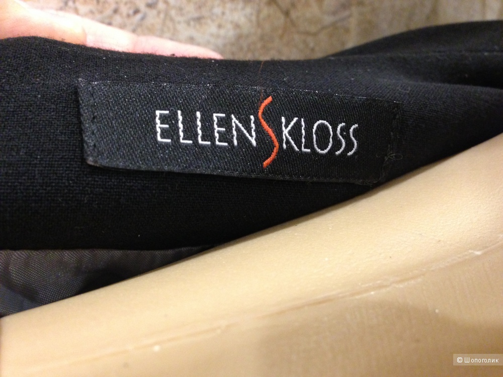 ELLEN KLOSS красивый офисный расшитый костюм р.44