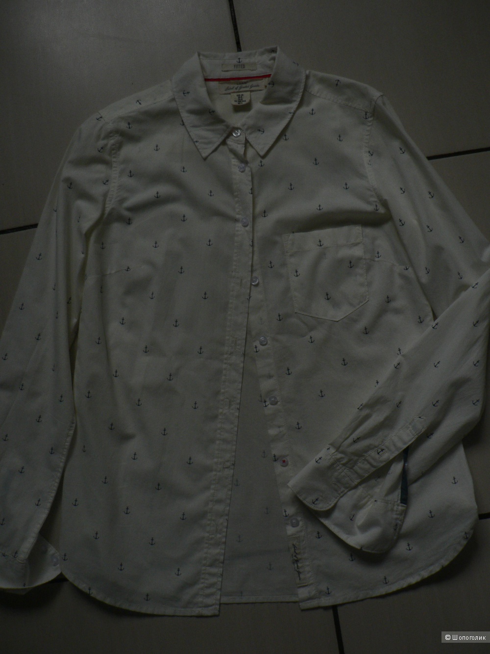 Рубашка белая H&M размер 42-44 б/у