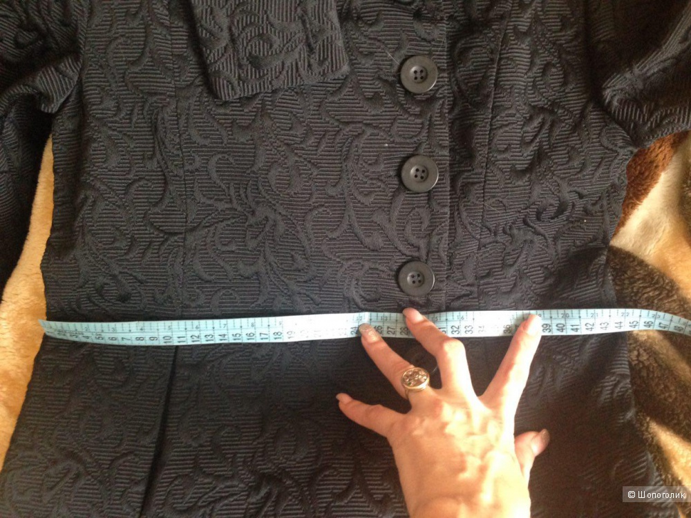 Пальто из жаккардовой ткани известной испанской марки Desigual, размер 42-44 российский