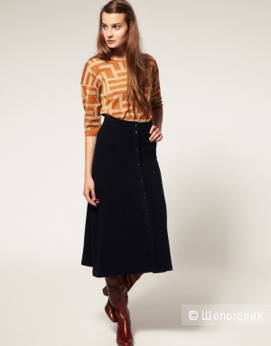 Женская юбка Asos Midi Skirt In Wool Jersey.