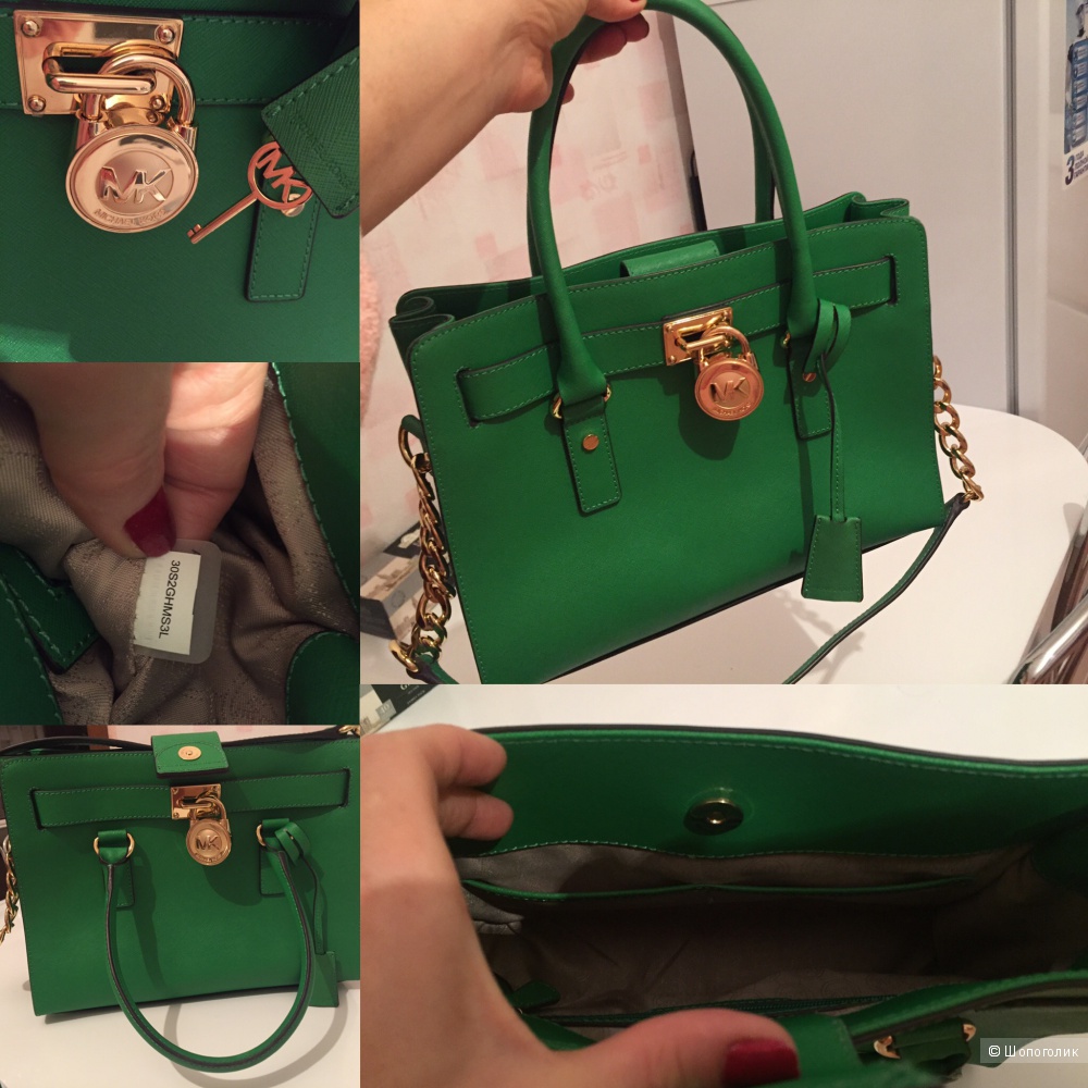 Сумка Michael Kors Hamilton medium в цвете green