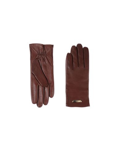 Кожаные перчатки BURBERRY LONDON, оригинал. Размер 18 (см) дизайнер:7 (inches) Какао