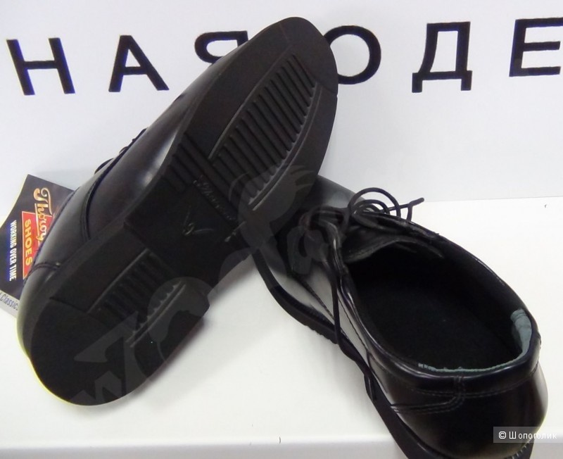 Новые мужские ботинки Academy Oxford из натуральной кожи 45-46 размер. на стопу до 30 см