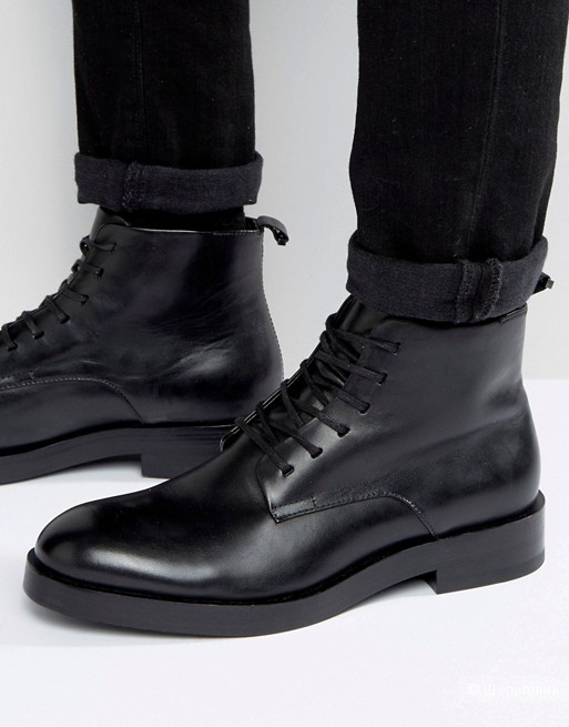 Calvin Klein мужские кожаные ботинки на шнуровке Read, uk8, в магазине ASOS— на Шопоголик