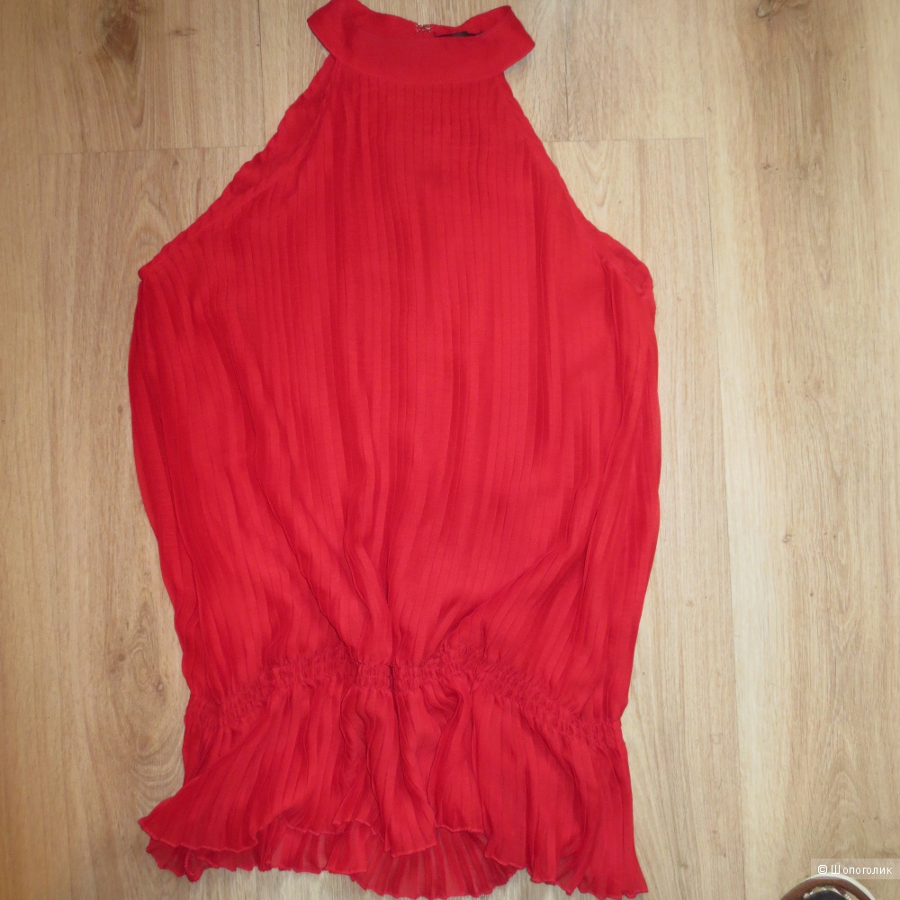 Красная блузка-туника