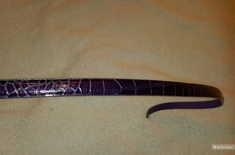 Ремень Oodji размер 110 см к/з, новый, цвет темно-фиолетовый
