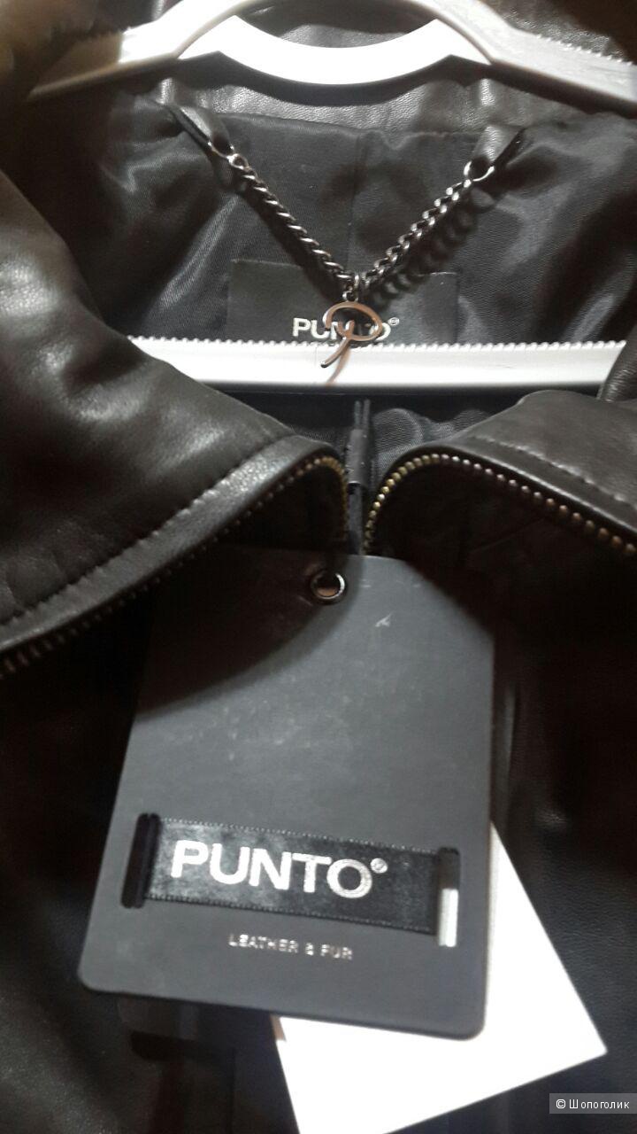 Кожаный плащ от бренда Punto(италия),размер m