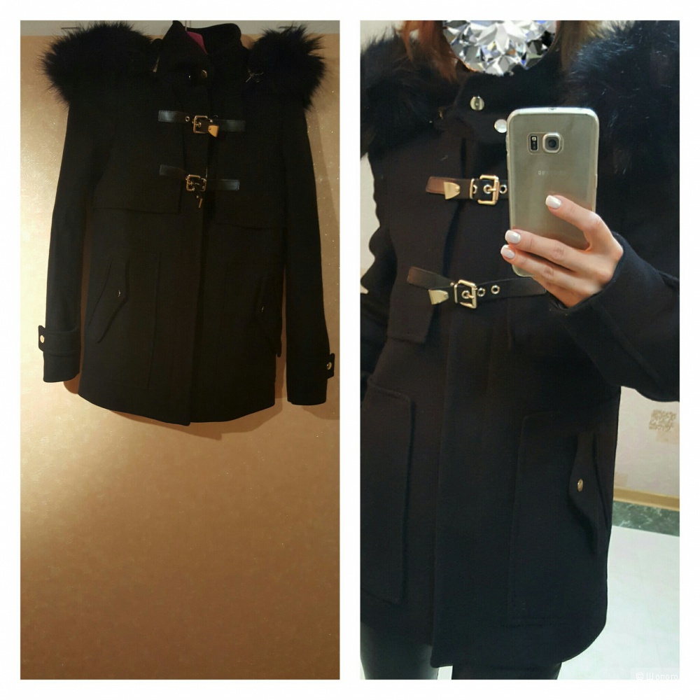 Zara новое шерстяное пальто из Марокко оригинал размер s