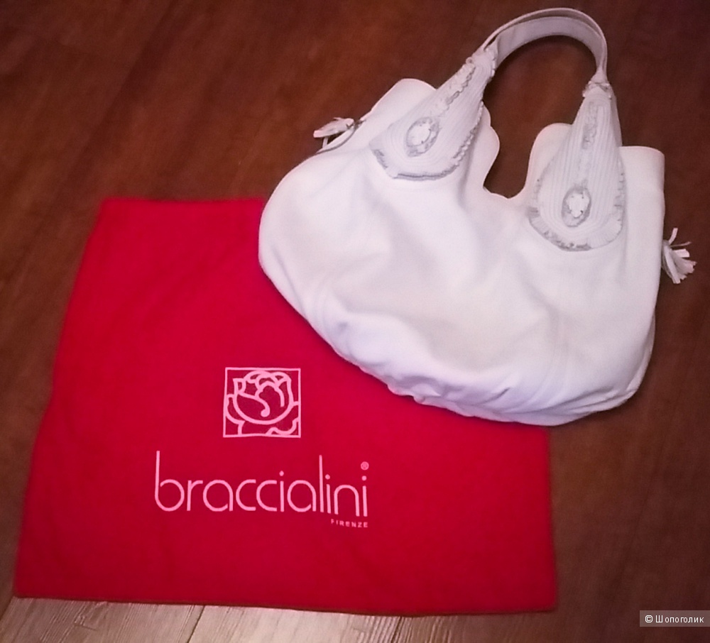 Шикарная сумка " Bracсialini" Италия. Оригинал. Натуральная кожа