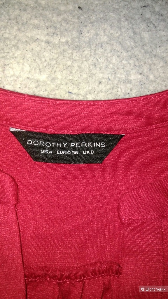 Красное платье миди Дороти Перкинс,рр 44 RU,US4,UK8 c поясом