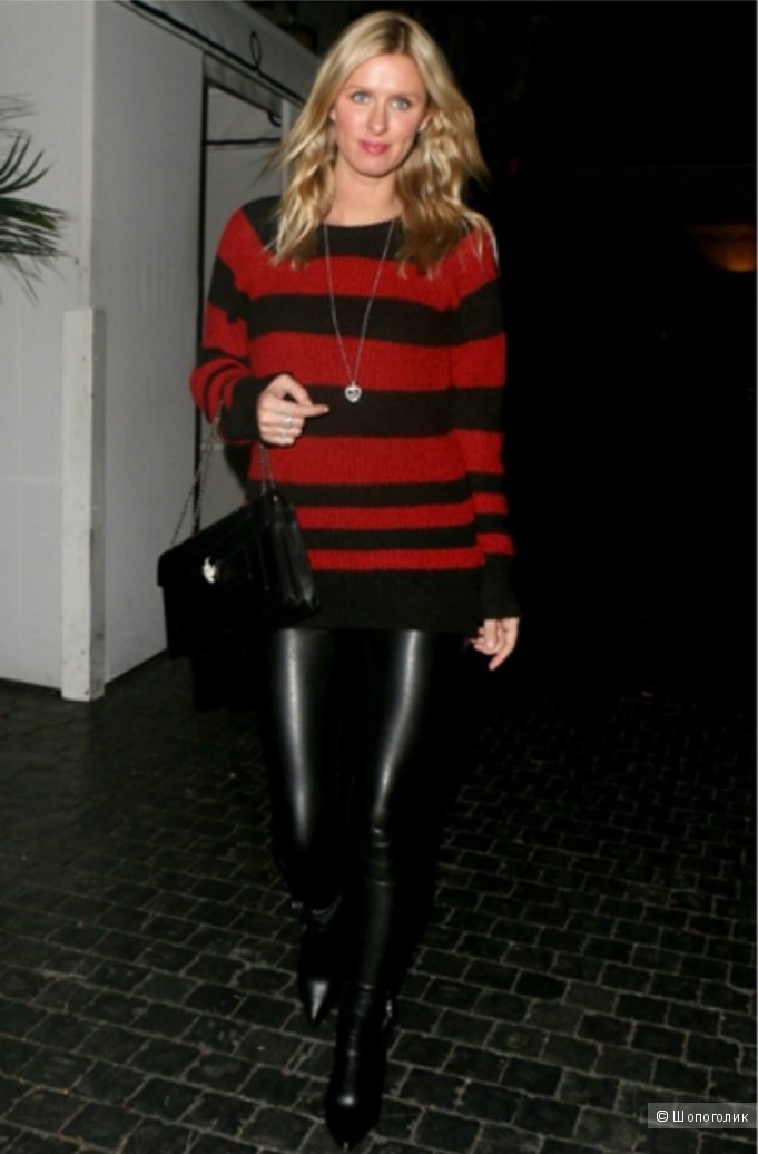 Новый IRO BLACK & RED STRIPED BARBARA SWEATER