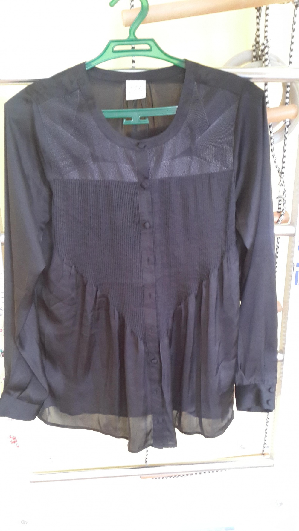Блуза удлиненная черная, размер S, Sel by peppercorn Дания