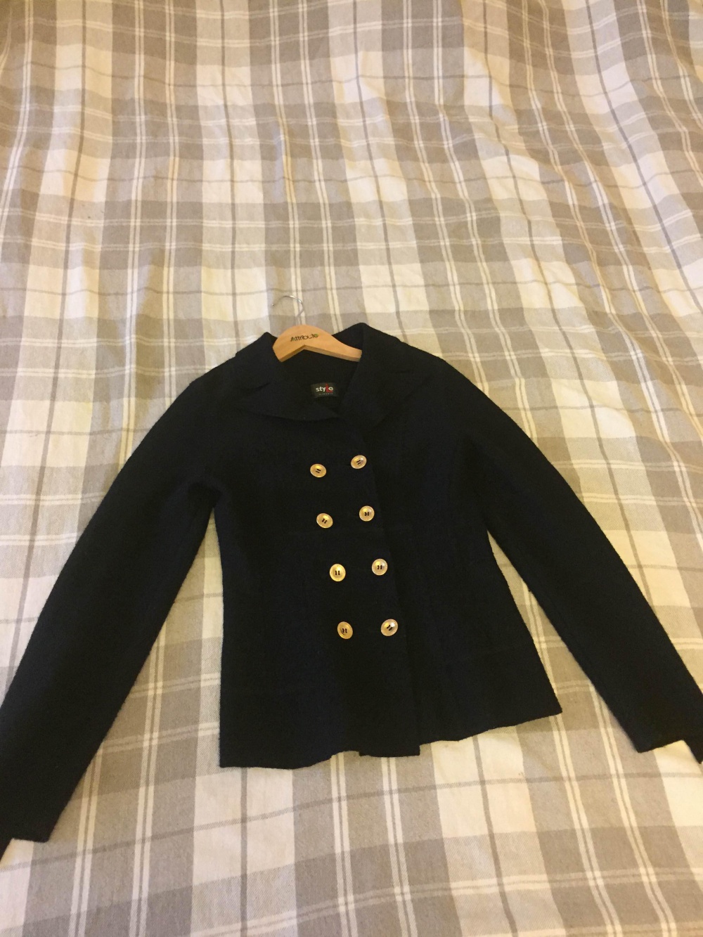 Пиджак, цвет черный, размер 42-44