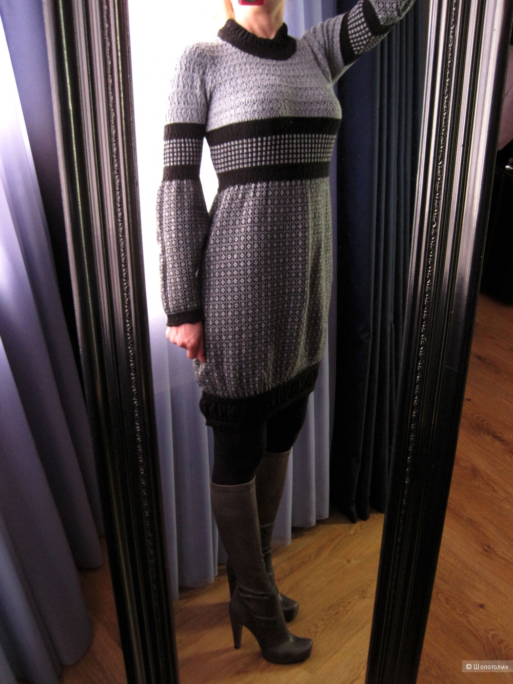 Вязаное теплое платье Marc Aurel
