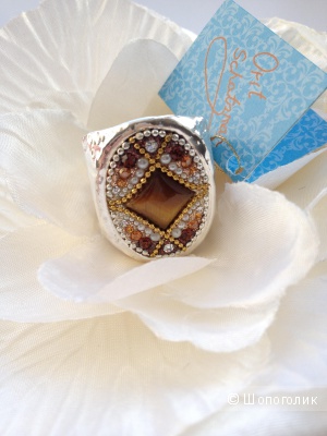 Коктейльное кольцо Orit Schatzman , серебро