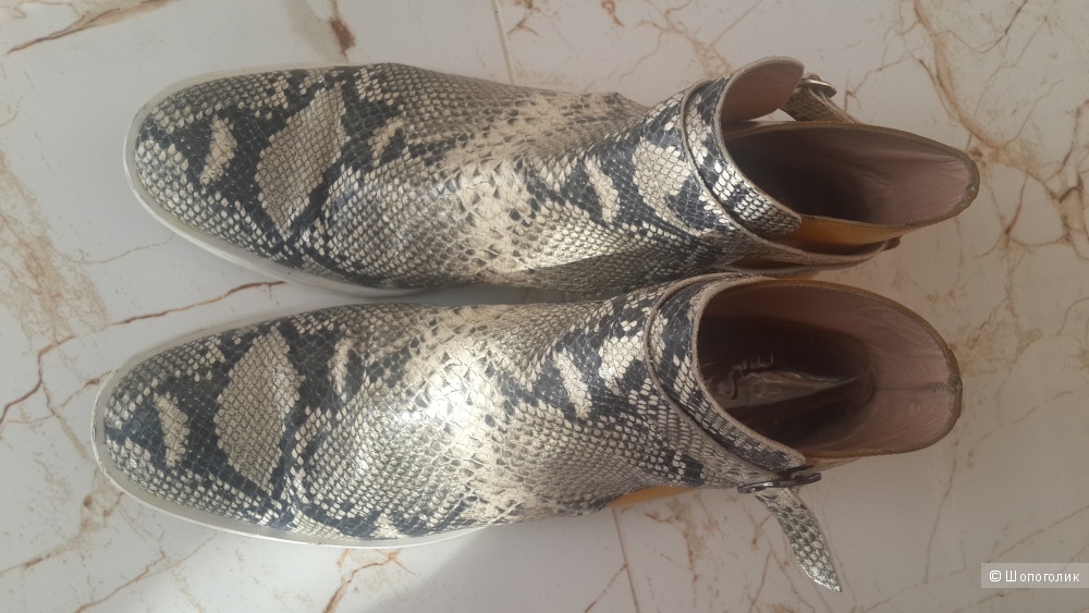 Классные кожаные ботинки бренда люксовой одежды и обуви Marcus Lupfer 39 размер