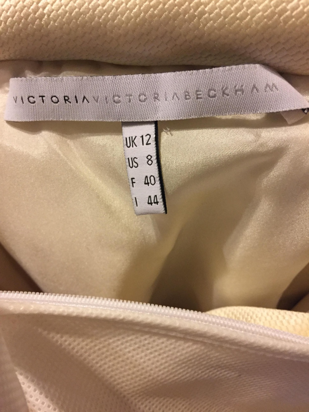 Платье Victoria, Victoria Beckham золотистое, размер UK 12 (48)