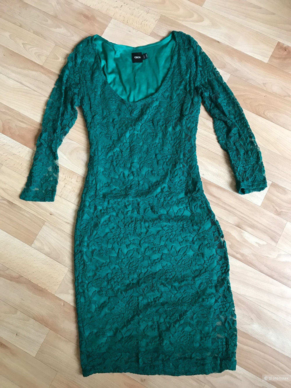 Новое платье ASOS зеленое 6-8 uk