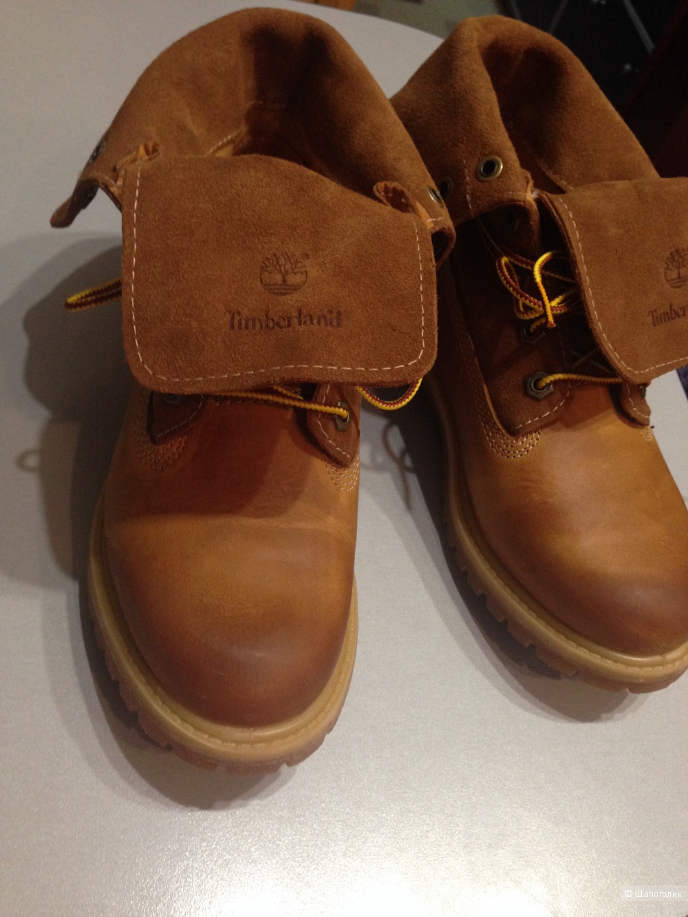 Женские ботинки с отворотом Timberland, размер 5UK/24,5 см по стельке. Новые.