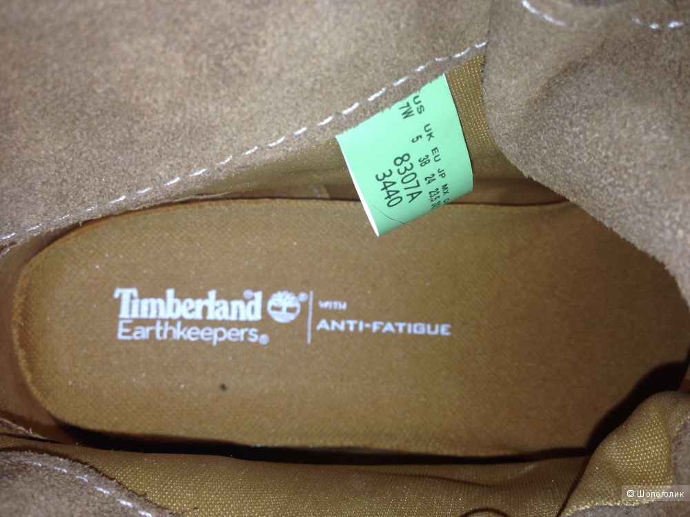 Женские ботинки с отворотом Timberland, размер 5UK/24,5 см по стельке. Новые.