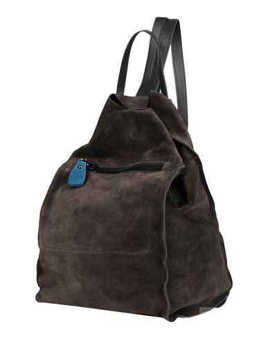Замшевый рюкзак, темно серый, Италия.