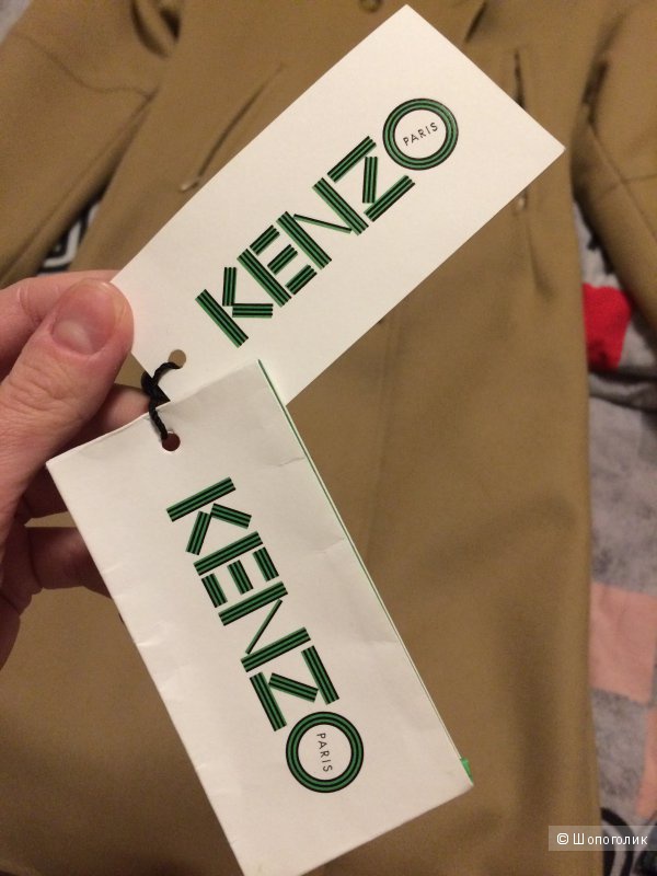 Пальто демисезонное Kenzo размер 38eu бежевого цвета