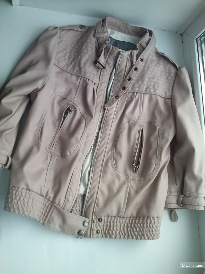 Куртка Zara 42-44 бежевая