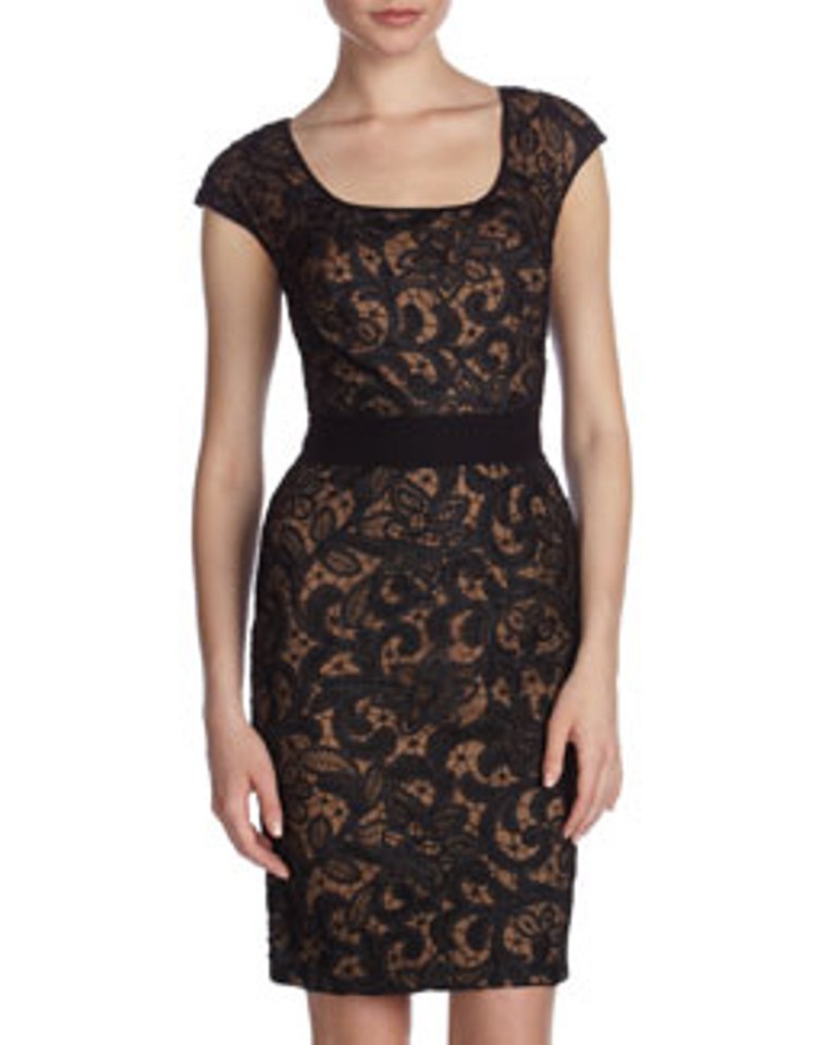 Шикарное платье от Tadashi Shoji из ажурного кружева р.44-46
