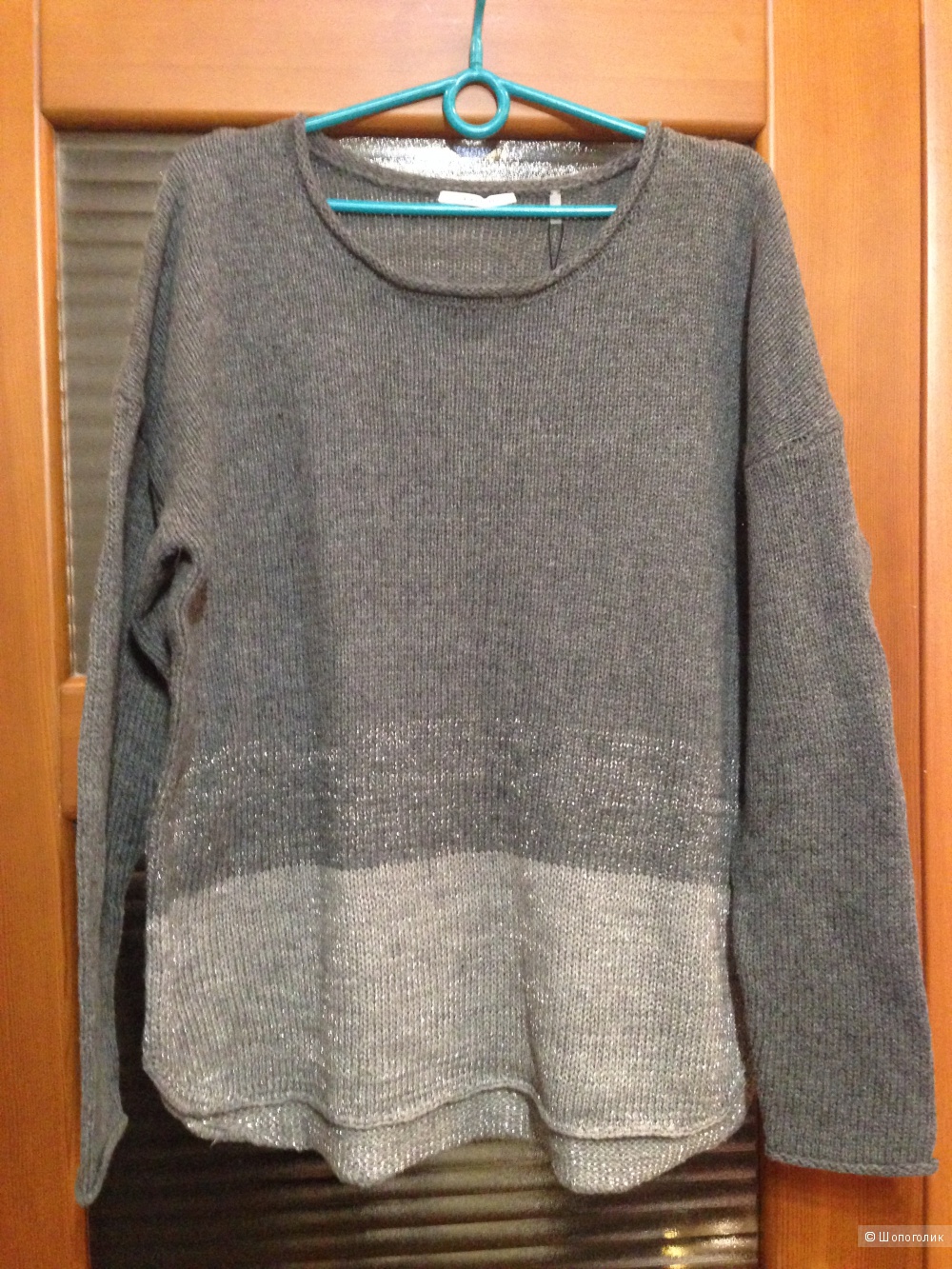 Шерстяной свитер  T TAHARI Esme Curved Sweater, размер L (на рос. 48-50)