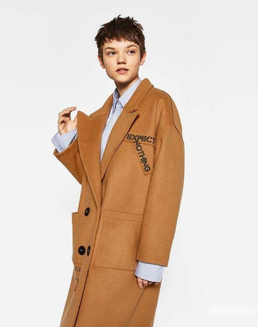 Новое кэмел пальто Zara
