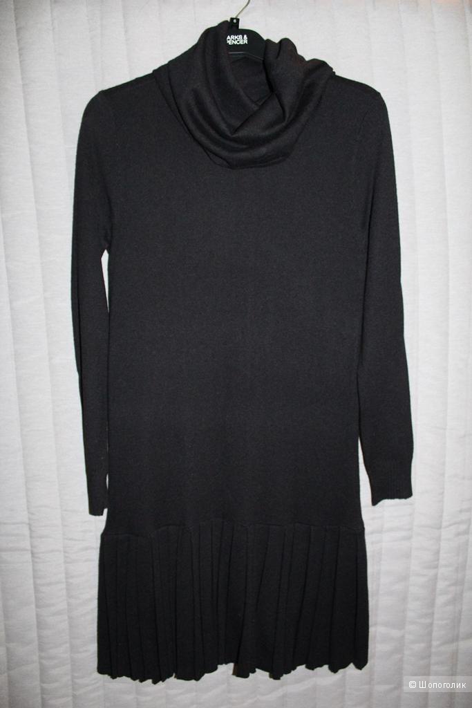 Платье трикотажное чёрное YUKA на 42-44