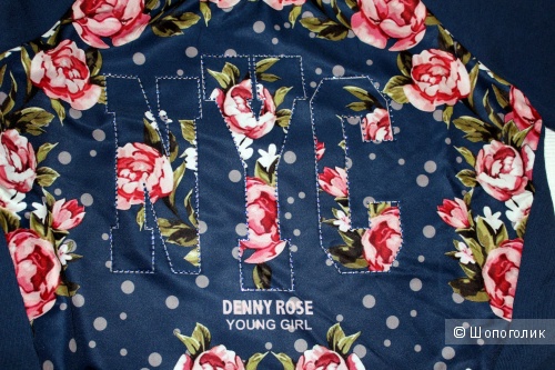 Толстовка DENNY ROSE YOUNG GIRL, синяя, на девочку ростом 142-146 см
