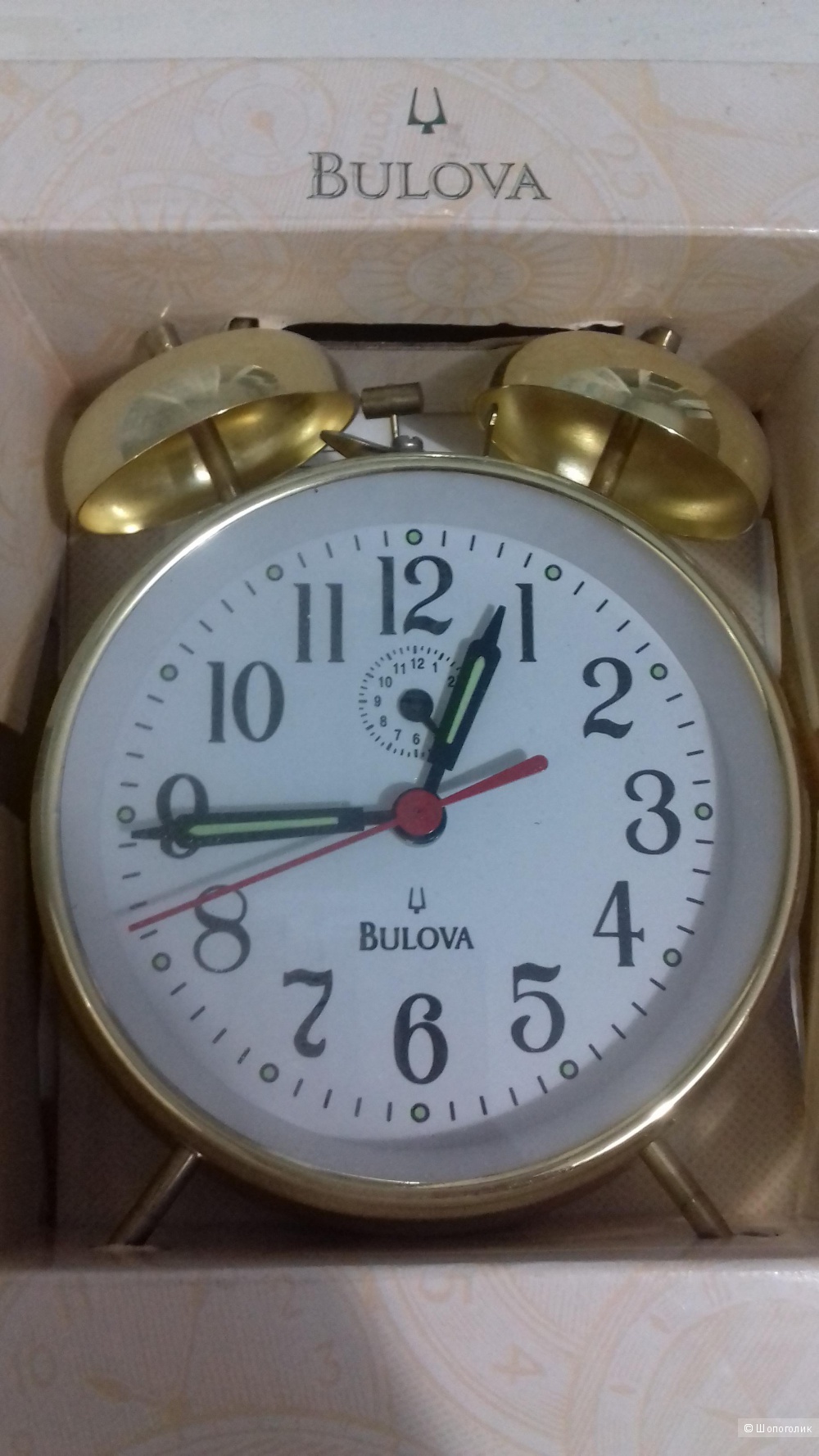 Часы будильник Bulova
