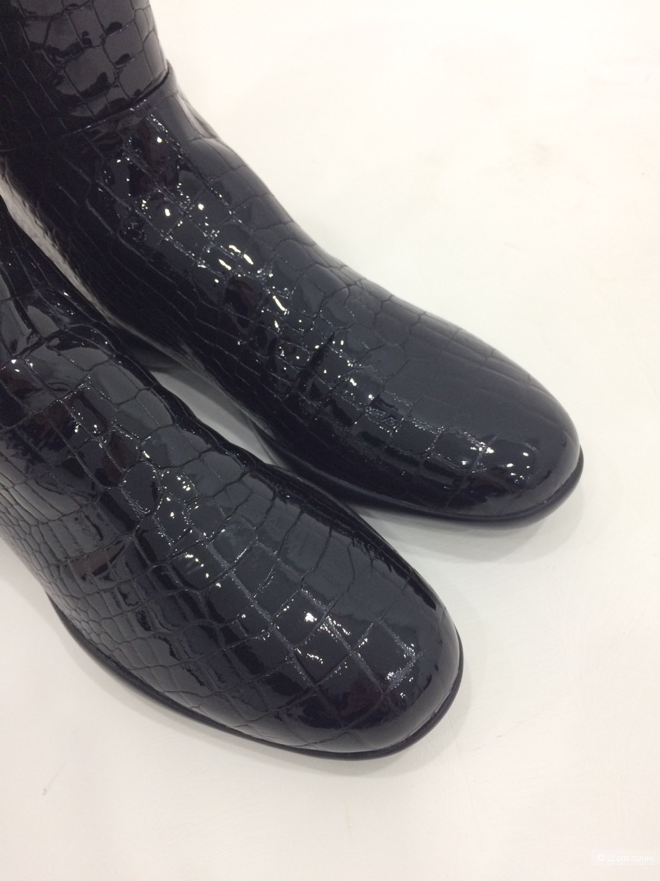 Идеальные лаковые сапоги Prada, 40-41 размер!
