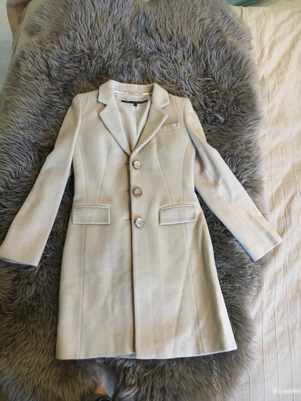 Новое шерстяное пальто Oasis, размер XS